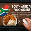 High-quality realistic photo of a modern kitchen setup showcasing South African food online products in 2026