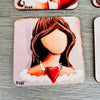 Coasters - Angles with Hearts (Set of 6) - Something From Home - South African Shop