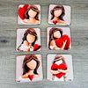 Coasters - Angles with Hearts (Set of 6) - Something From Home - South African Shop