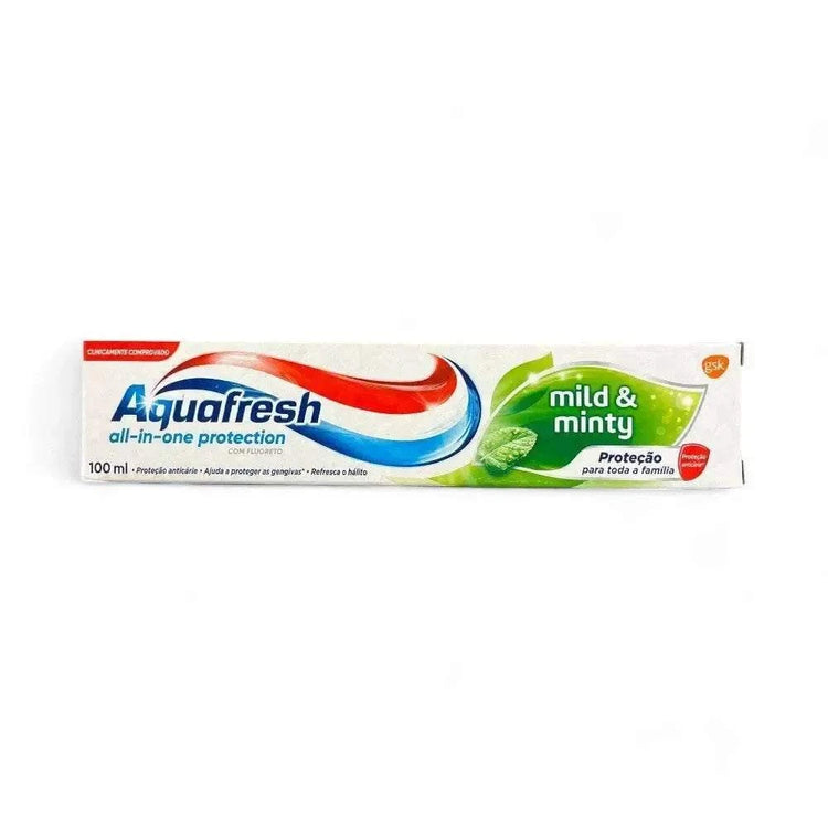 Aquafresh Mild & Minty all-in-one toothpaste 100ml box