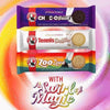 Bakers Choc-o-Break chocolate biscuits 125g with vanilla cream, colorful packaging with 'A Swirl of Magic' text.