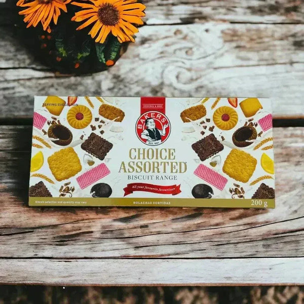 Bakers Choice Assorted 200g cream-filled assorted cookies for sharing and enjoyment