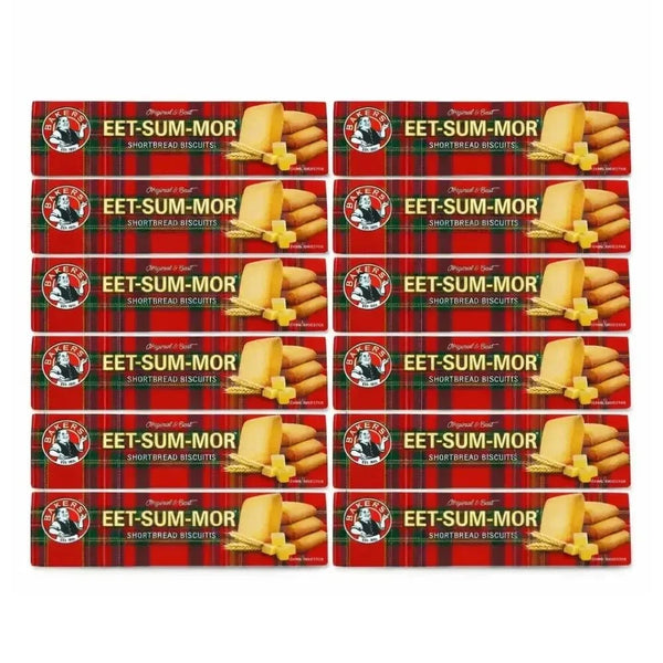 Bakers Eet-Sum-Mor pack of 12 shortbread biscuits with rich buttery texture