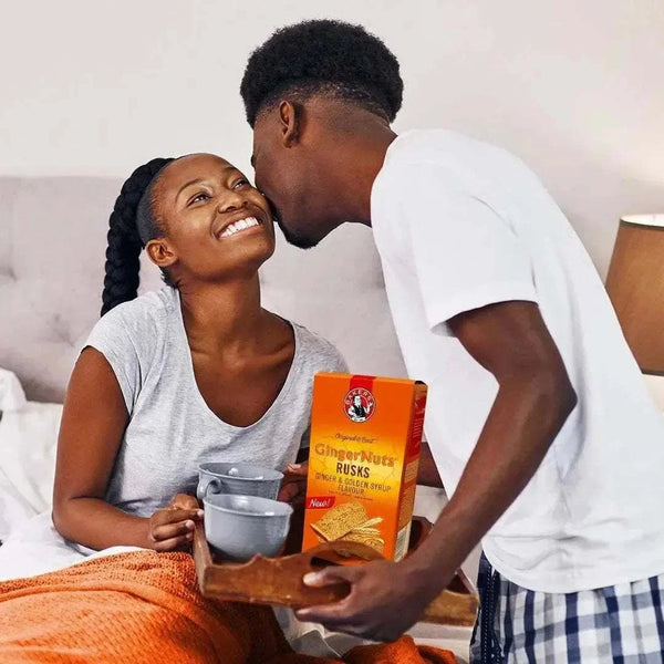 Bakers Ginger Nuts Ginger & Golden Syrup Flavour Rusks 450g crunchy snack with spicy ginger and golden syrup