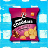Bakers Mini Cheddars multipack with tangy fruit chutney flavor in 33g packs, set of six
