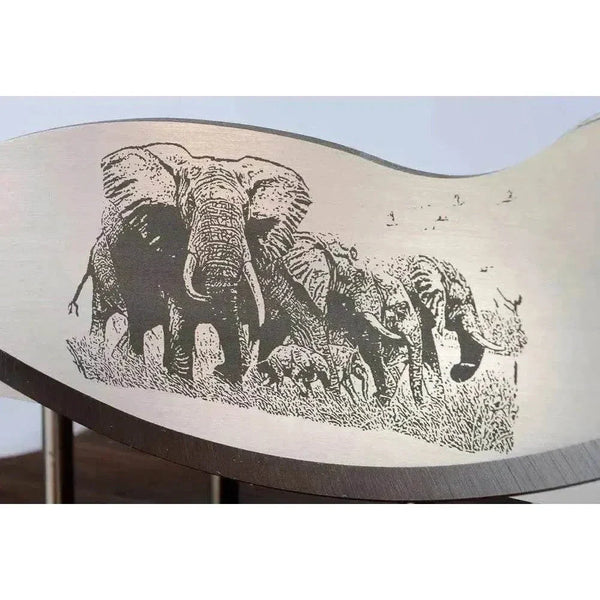 Blacksmith Biltong Cutter crafted from solid Kiaat wood for precise slicing of biltong