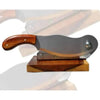 Blacksmith Biltong Cutter made of solid Kiaat wood for precise slicing and cutting of biltong