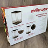 Mellerware Biltong Dryer with hanging rods and drying shelves for drying biltong, droëwors, fruit, and vegetables.