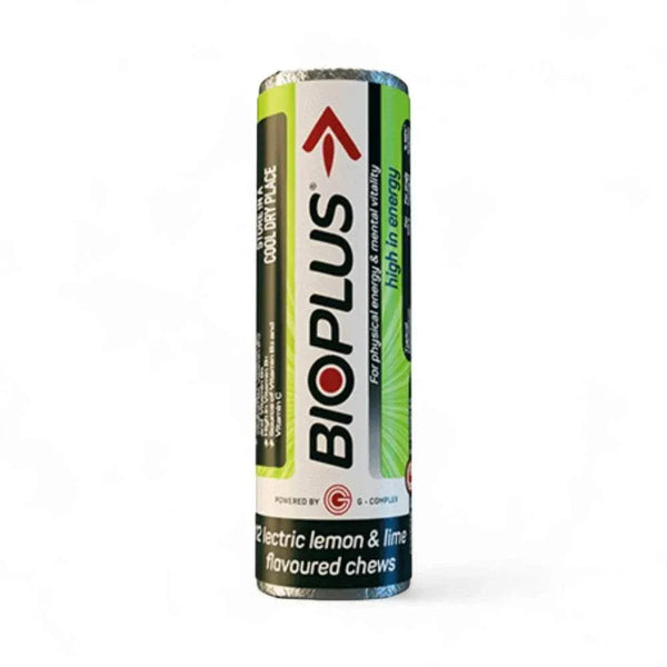 Bioplus Lectric Lemon & Lime Flavoured Chews 12 pack for energy and focus.