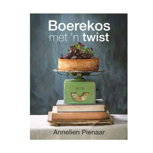 Boerekos met 'n Twist cookbook by Annelien Pienaar featuring 140 traditional South African family recipes with a modern twist