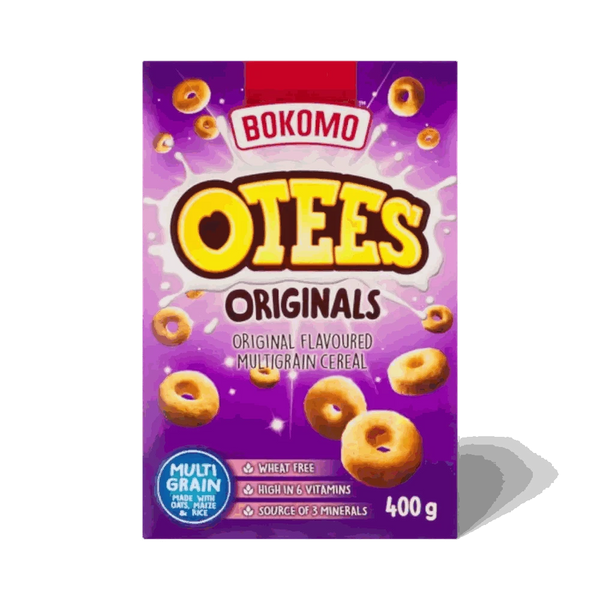Bokomo Otees Original multigrain cereal 400g wheat-free breakfast hoops high in vitamins and minerals