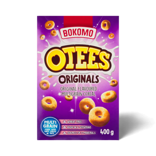 Bokomo Otees Original multigrain cereal 400g wheat-free breakfast hoops high in vitamins and minerals