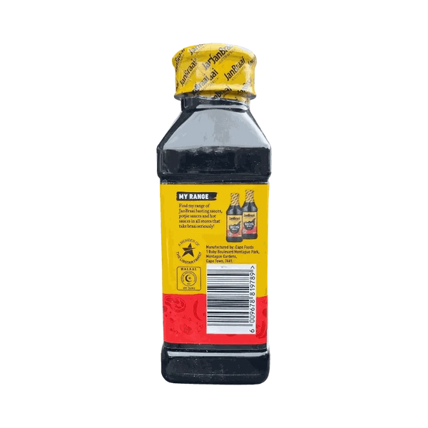 Jan Braai Spicy Paprika Braai Salt 230g shaker bottle for grilling and seasoning meat and vegetables