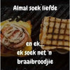 Jan Braai Braaibroodjies en Burgers Recipe Book cover featuring South African barbecue sandwich recipes