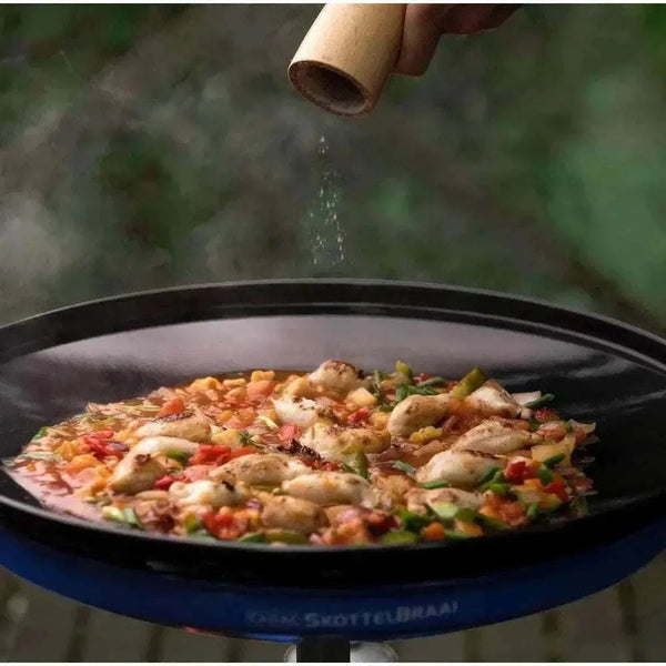 CADAC Safari CHEF 30 Cooker portable black outdoor gas stove with foldable legs and interchangeable cooking surfaces