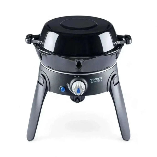 CADAC Safari CHEF 30 Cooker portable outdoor gas stove with fold-away legs and interchangeable cooking surfaces