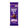 Cadbury Dairy Milk Astros 80g chocolate slab with creamy chocolate and crunchy biscuit pieces