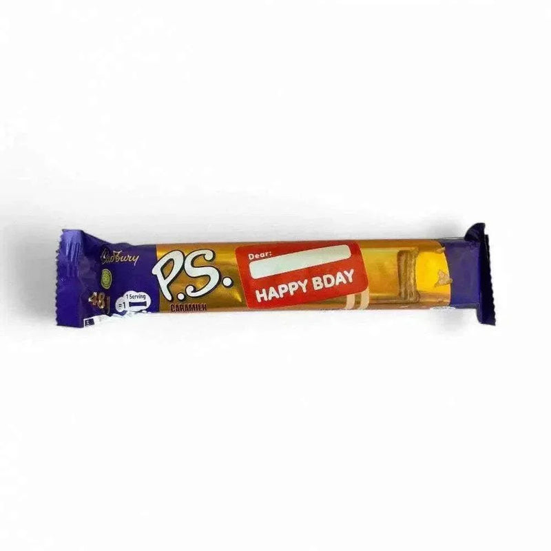 Cadbury's Chocolate PS Caramilk 48g bar with smooth caramelized milk chocolate and crunchy biscuit layers