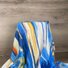 Silk Feel Blue with A Red Flower - Something From Home - South African Shop