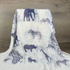 Scarf - White with Navy Africa - Something From Home - South African Shop