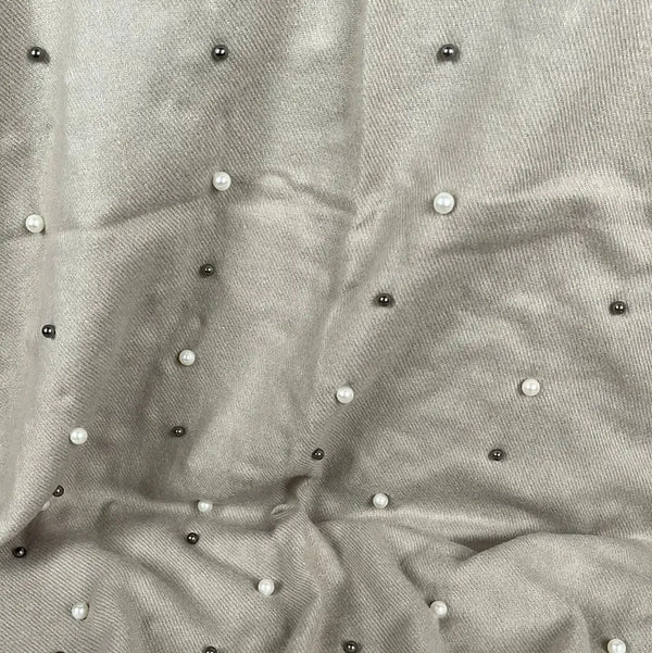 Winter Poncho - Beige with Pearls - Something From Home - South African Shop
