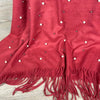 Winter Poncho - Red with Pearls - Something From Home - South African Shop