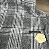 Cotton Road Winter Scarf grey white black patterned soft wool accessory