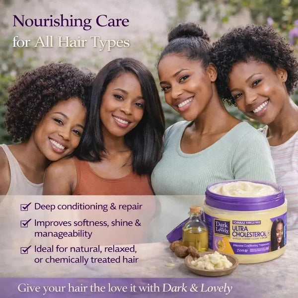 Dark & Lovely Ultra Cholesterol 250ml deep conditioning hair treatment for damaged hair