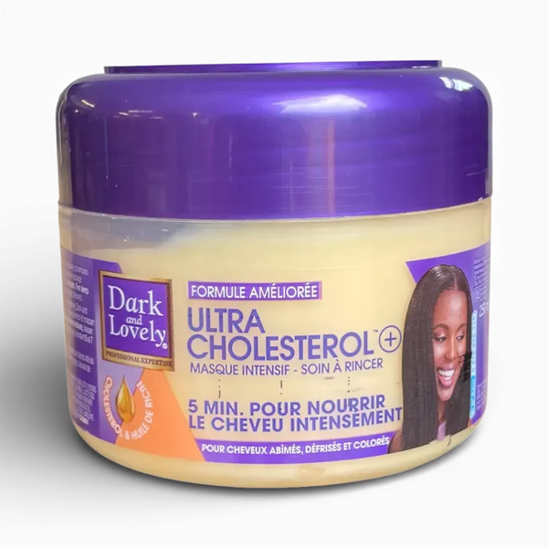 Dark & Lovely Ultra Cholesterol 250ml deep conditioning hair treatment for damaged, relaxed, or color-treated hair, enriched with cholesterol and oils