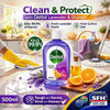 Dettol Disinfectant Liquid 500ml bottle with lavender and orange oil scent killing 99.9% bacteria and viruses