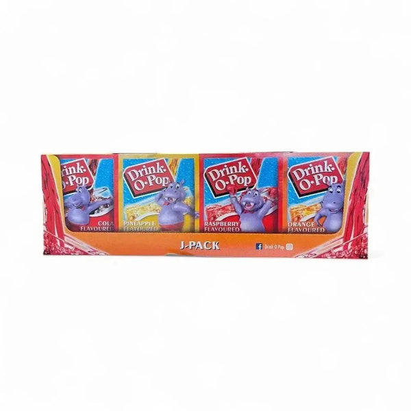 Drink-O-Pop J-Pack 5g sachet pack of 72 with assorted fruity flavors.