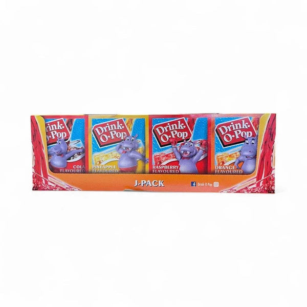 Drink-O-Pop J-Pack 5g sachet pack of 72 with assorted fruity flavors.