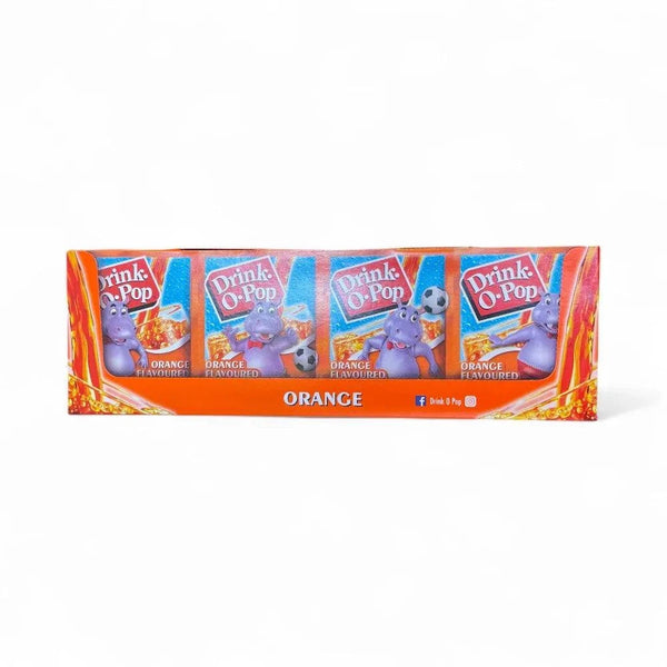 Drink-O-Pop Orange 5g Pack of 72, instant drink mix sachets.