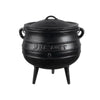 Best Duty Potjie 3-legged cast iron pot 13.5L for outdoor cooking