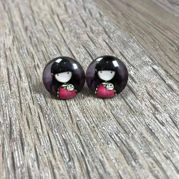 Various Girl Doll Earrings in 15mm size sold in pairs