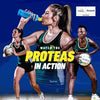 Energade Blueberry 500ml sports drink with athletes in action.