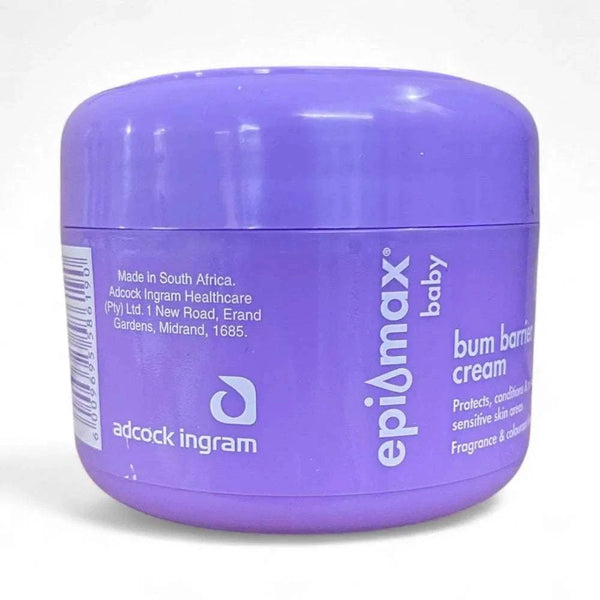 Epimax Baby Barrier Bum Cream Tub - 125g for sensitive skin protection.