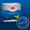 FIVE ROSES Tea African Blend BLUE pack with 102 tea bags, showcasing its bold flavor and African-inspired design.