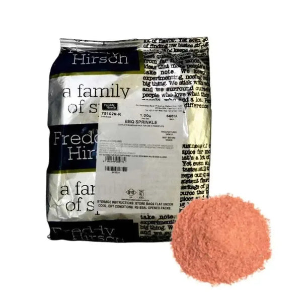 Freddy Hirsch BBQ Sprinkle 1kg container of smoky barbecue seasoning with herbs and spices