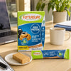Futurelife High Protein Peanut Butter Crunch bars on an office desk for an afternoon snack