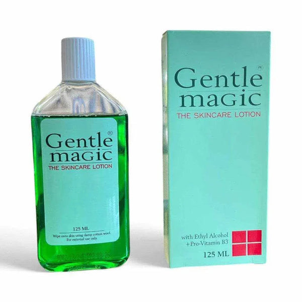 Gentle Magic Skincare Lotion 125ml with Pro-Vitamin B3 and herbal extracts for clear skin.