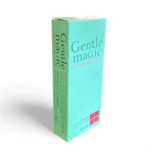 Gentle Magic Skincare Lotion 125ml bottle with herbal extracts and Pro-Vitamin B3 for deep cleansing and hydration
