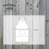 Tan genuine leather apron by Woesmooi, perfect gift for men