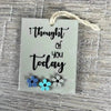 Wooden gift tag with "Thought Of You Today" message