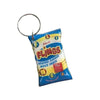 Colorful resin grocery keychains displayed on a white background, perfect for gifts and adding charm to keys.