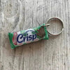 Colorful resin grocery keychains in various designs for keys and gifts