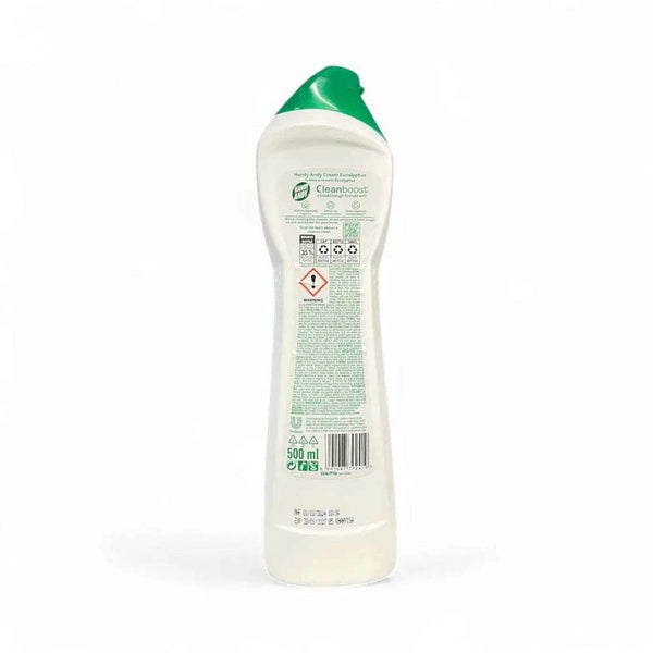 Handy Andy Cream Eucalyptus 500ml bottle back view all-purpose cleaner for shine and dirt removal