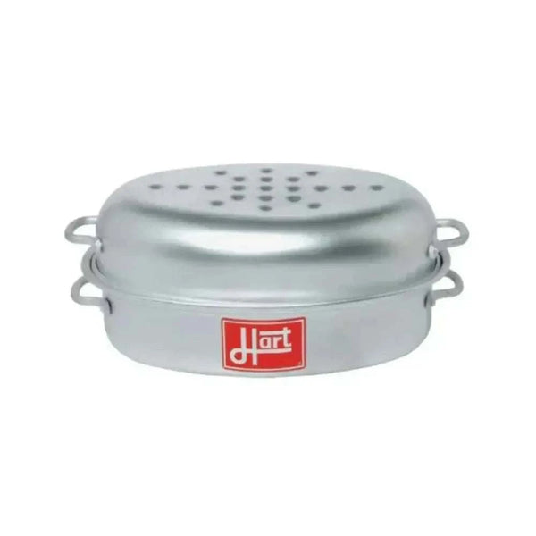 Hart Small Oval Roaster Casserole 3L with heat-resistant handles and polished exterior
