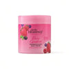 Oh So Heavenly Classic Care Body Cream Berry Goodness 470ml bottle with berries and cream background