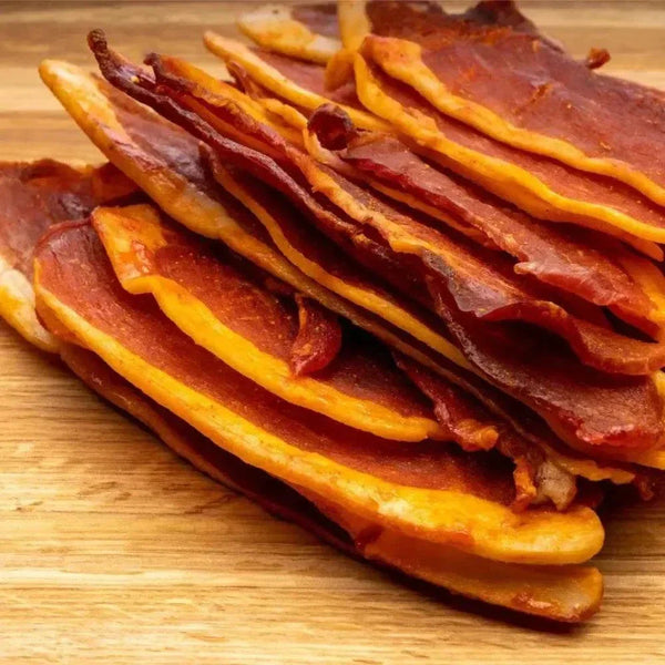 Honey glazed bacon biltong ready-to-eat 200g pack of South African air-cured meat snack